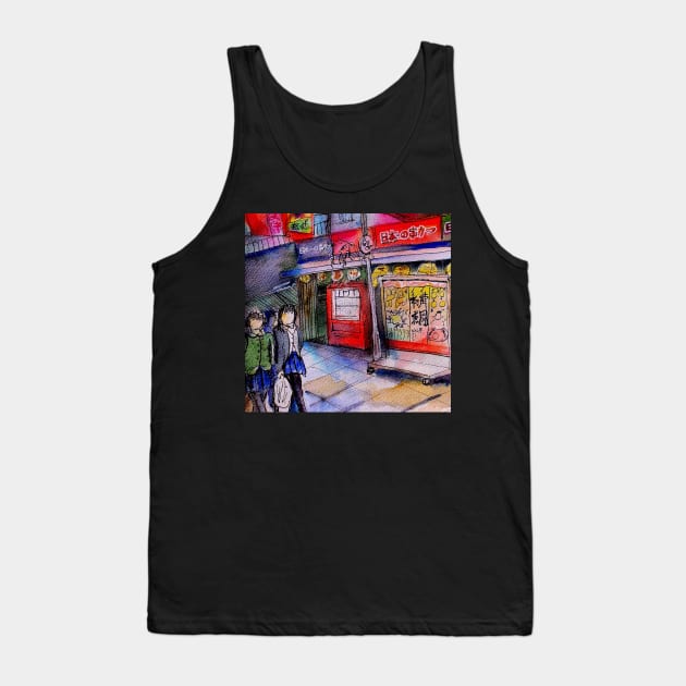 City and people Tank Top by Redmandario Chantal